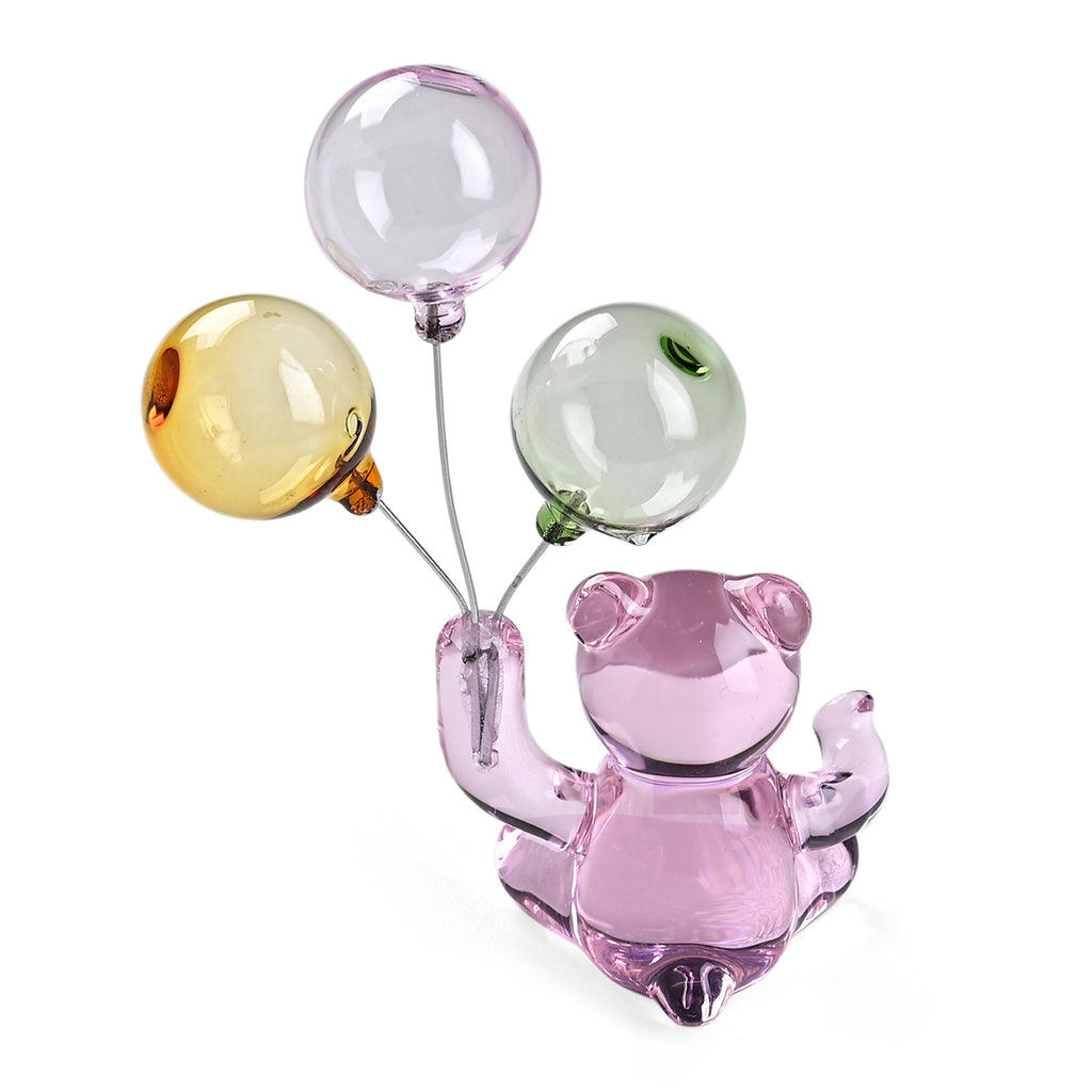Livmore Glass Bear with Balloon Decor - Pink_8426198_4