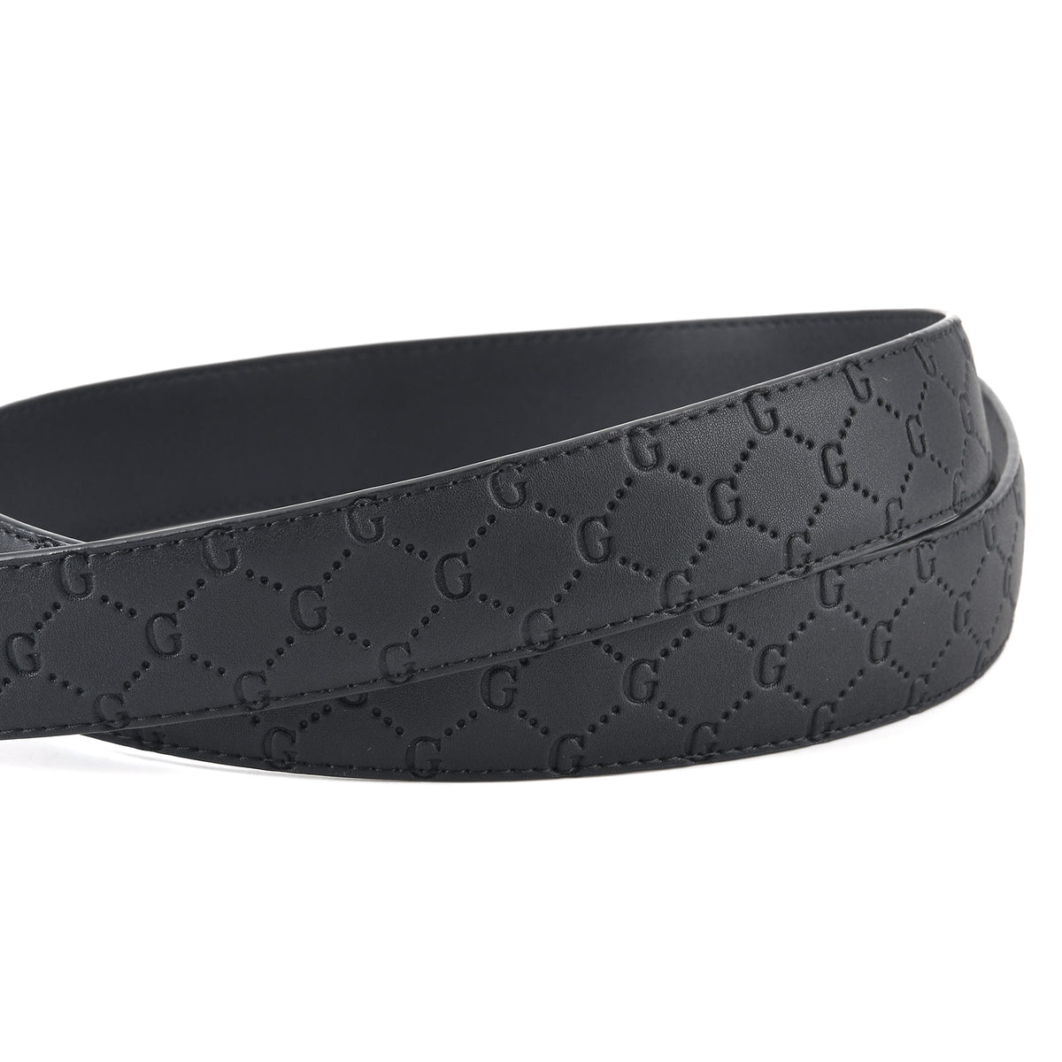 Genuine Leather Sleek Gunmetal Buckle Belt In Gift Box (115cm) - Gunmetal V32563740 6