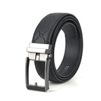 Genuine Leather Sleek Gunmetal Buckle Belt In Gift Box (130cm) - Black_8426252_1