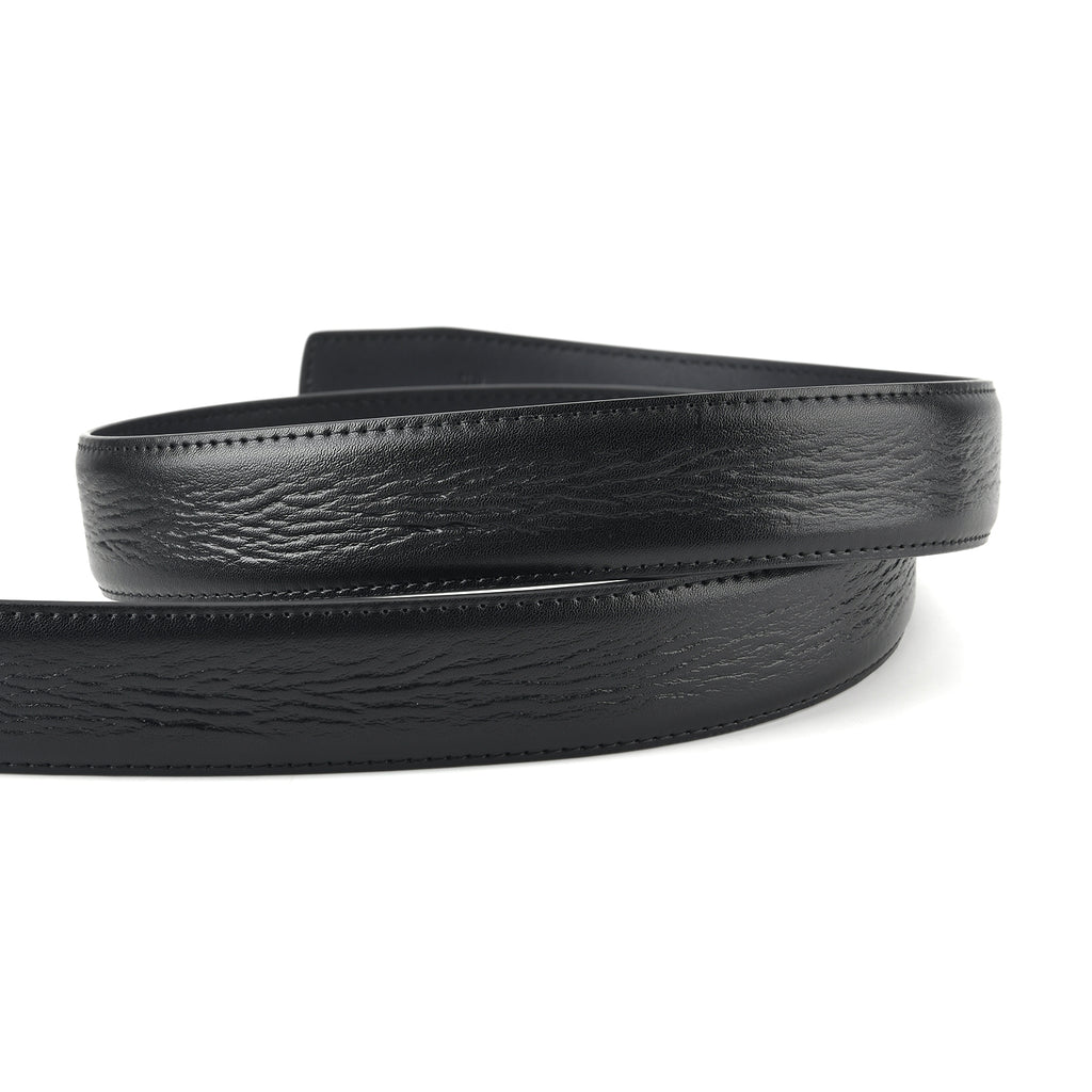 Genuine Leather Sleek Gunmetal Buckle Belt In Gift Box (115cm) - Black_8426253_5