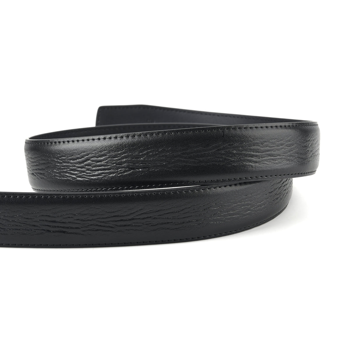 Genuine Leather Sleek Gunmetal Buckle Belt In Gift Box (115cm) - Black V32563536 6