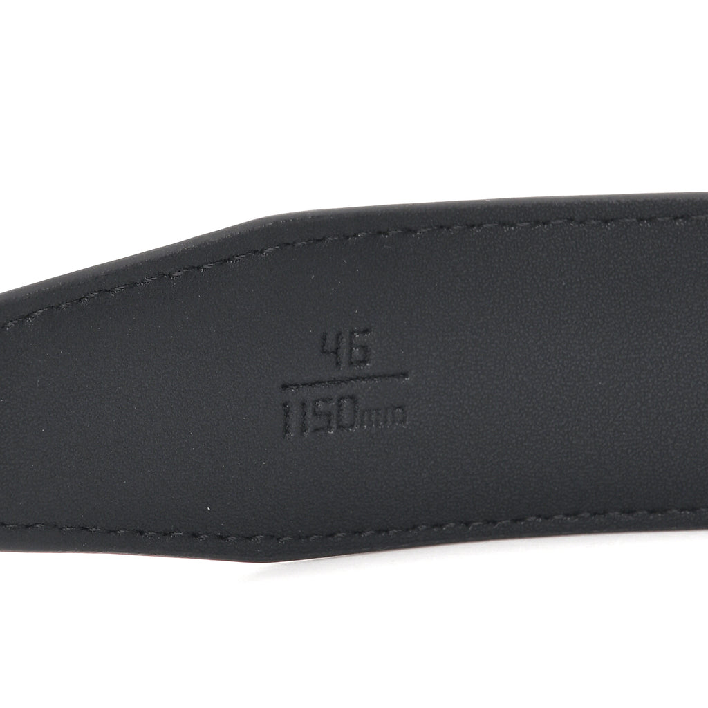 Genuine Leather Sleek Gunmetal Buckle Belt In Gift Box (115cm) - Black_8426253_6