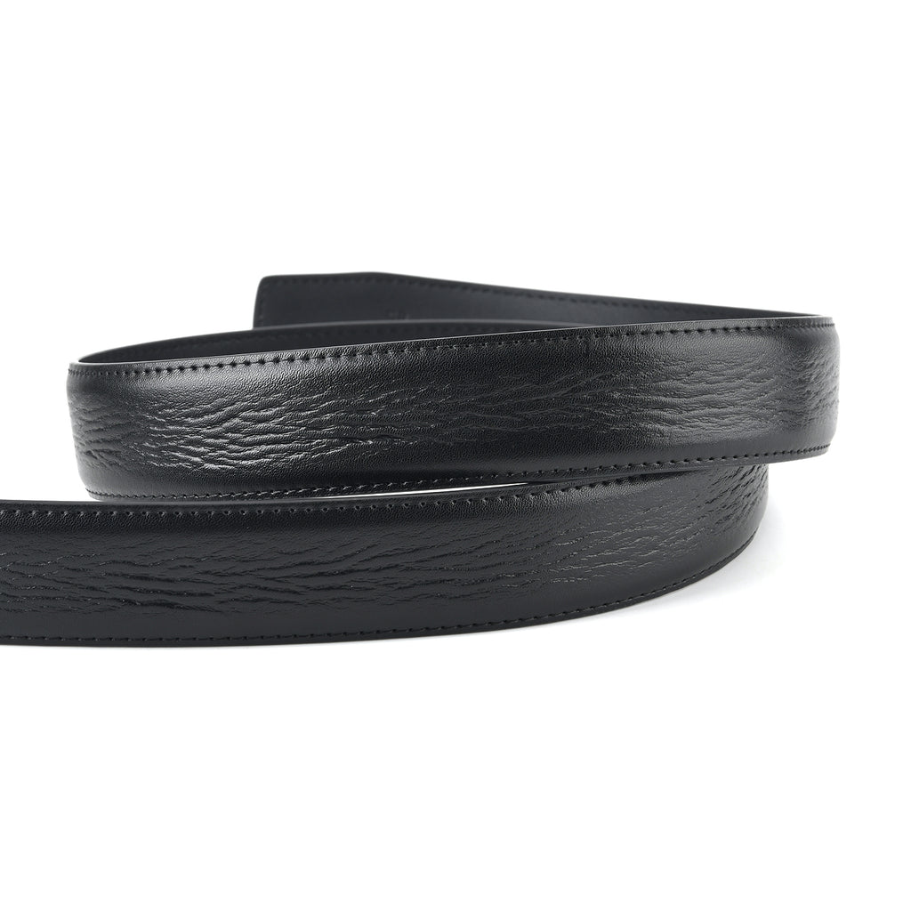 Genuine Leather Sleek Gunmetal Buckle Belt In Gift Box (130cm) - Black_8426264_5