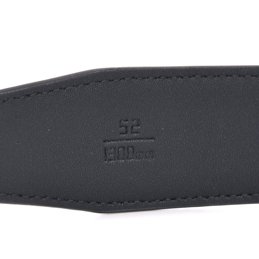 Genuine Leather Sleek Gunmetal Buckle Belt In Gift Box (130cm) - Black_8426264_6