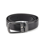 Genuine Leather Sleek Gunmetal Buckle Belt In Gift Box (115cm) - Dark Brown_8426265