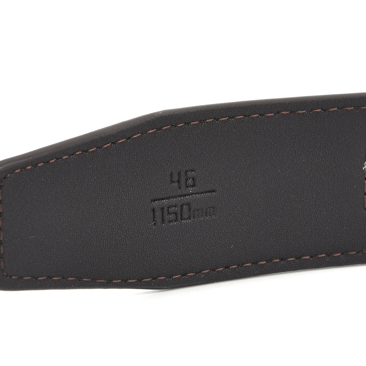 Genuine Leather Sleek Gunmetal Buckle Belt In Gift Box (115cm) - Dark Brown V32566350 7