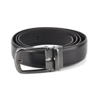 Genuine Leather Sleek Gunmetal Buckle Belt In Gift Box (130cm) - Dark Brown_8426266