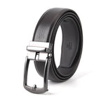 Genuine Leather Sleek Gunmetal Buckle Belt In Gift Box (130cm) - Dark Brown_8426266_1