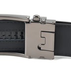 Genuine Leather Sleek Gunmetal Buckle Belt In Gift Box (130cm) - Dark Brown_8426266_4