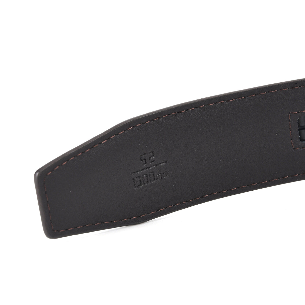 Genuine Leather Sleek Gunmetal Buckle Belt In Gift Box (130cm) - Dark Brown V32568835 7