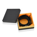 Genuine Leather Sleek Gunmetal Buckle Belt In Gift Box (130cm) - Dark Brown_8426266_7