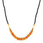 D'Joy Multi Colour Amber Necklace (Size 20+2 EXT) in Yellow Gold Plated Sterling Silver 40.00 Ct._8426656_1