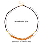 D'Joy Multi Colour Amber Necklace (Size 20+2 EXT) in Yellow Gold Plated Sterling Silver 40.00 Ct._8426656_5