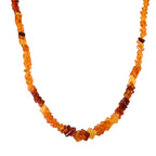 D'Joy Multi Colour Amber Beads Necklace (Size - 20+2 EXT) in Yellow Gold Plated Sterling Silver 80.00 Ct._8426658