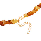 D'Joy Multi Colour Amber Beads Necklace (Size - 20+2 EXT) in Yellow Gold Plated Sterling Silver 80.00 Ct._8426658_4