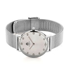 WILLIAM HUNT Limited Edition 5ATM Water Resistant Moissanite Watch - 36mm Dial With Milanese Strap - White_8426678_4