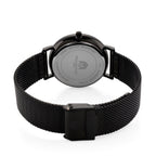 WILLIAM HUNT Limited Edition 5ATM Water Resistant Moissanite Watch - 36mm Dial With Milanese Strap - Black_8426691_6