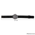 WILLIAM HUNT Limited Edition 5ATM Water Resistant Moissanite Watch - 36mm Dial With Milanese Strap - Black_8426691_7