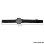 WILLIAM HUNT Limited Edition 5ATM Water Resistant Moissanite Watch - 36mm Dial With Milanese Strap - Black_8426691_8