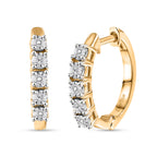 Natural White Diamond Hoop Earrings_8426917