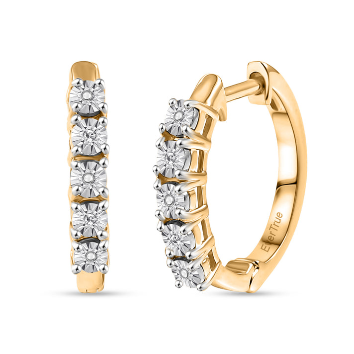Natural White Diamond Hoop Earrings 8426917 1