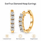 Natural White Diamond Hoop Earrings_8426917_3