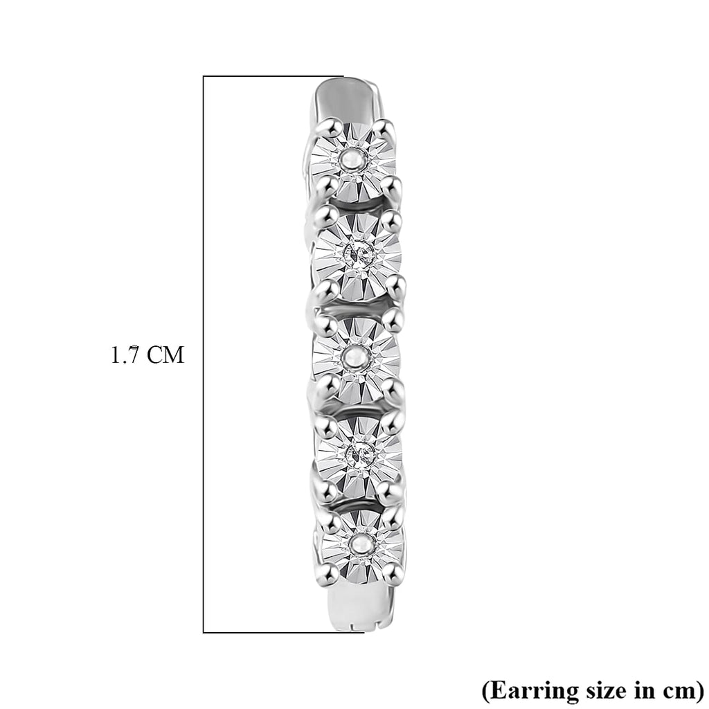 EverTrue - Natural White Diamond Hoop Earring in White Tone_8426918_4