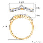 Luxuriant - Lab Grown Diamond (SI/G-H) Wishbone Ring in 18K Vermeil Yellow Gold Plated Sterling Silver 0.50 Ct._8427222_6