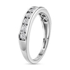 EverTrue Natural White Diamond Half Eternity Band Ring