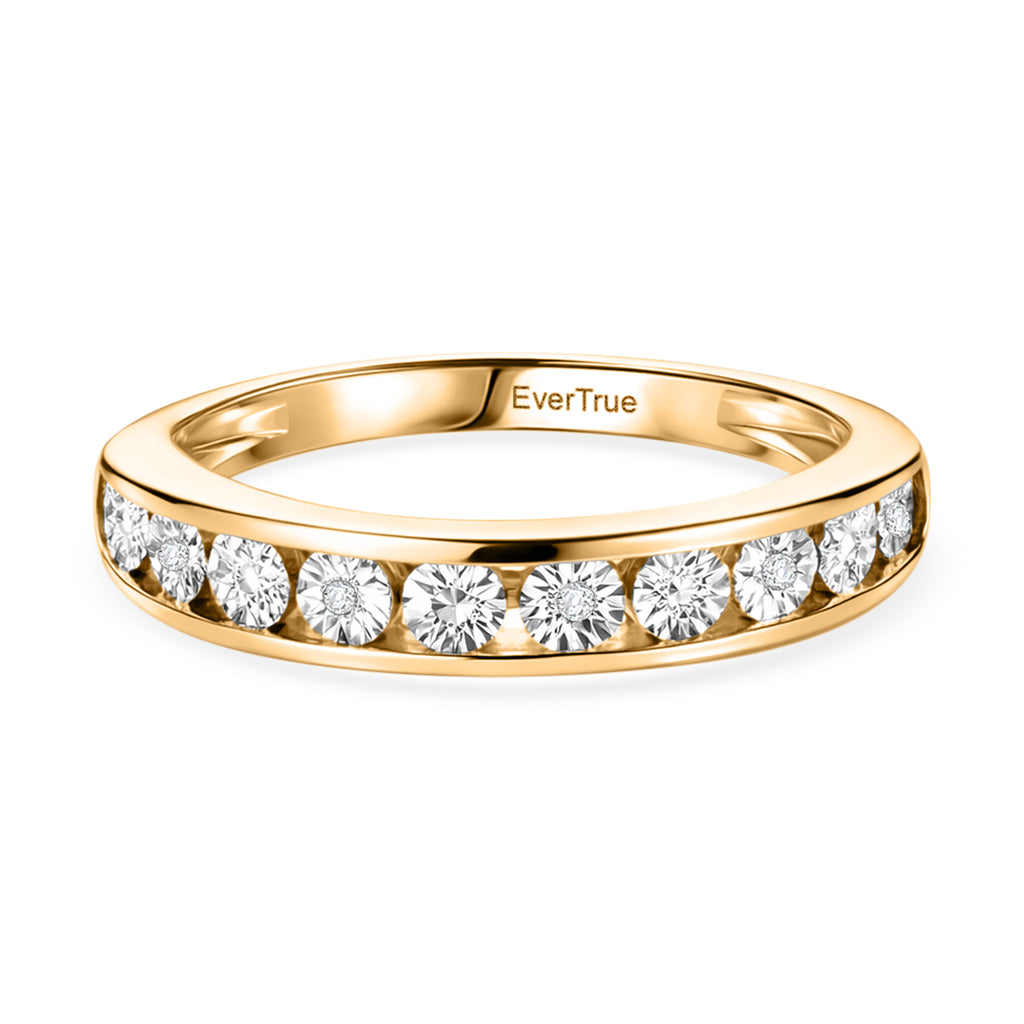 EverTrue - Natural White Diamond Half Eternity Band Ring_8427746