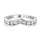 EverTrue White Diamond Wishbone Band Ring in White Tone_8427776
