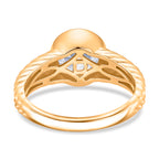 D'Joy Moissanite Solitaire Ring in Yellow Gold Plated Sterling Silver 2.00 Ct._8428279_4