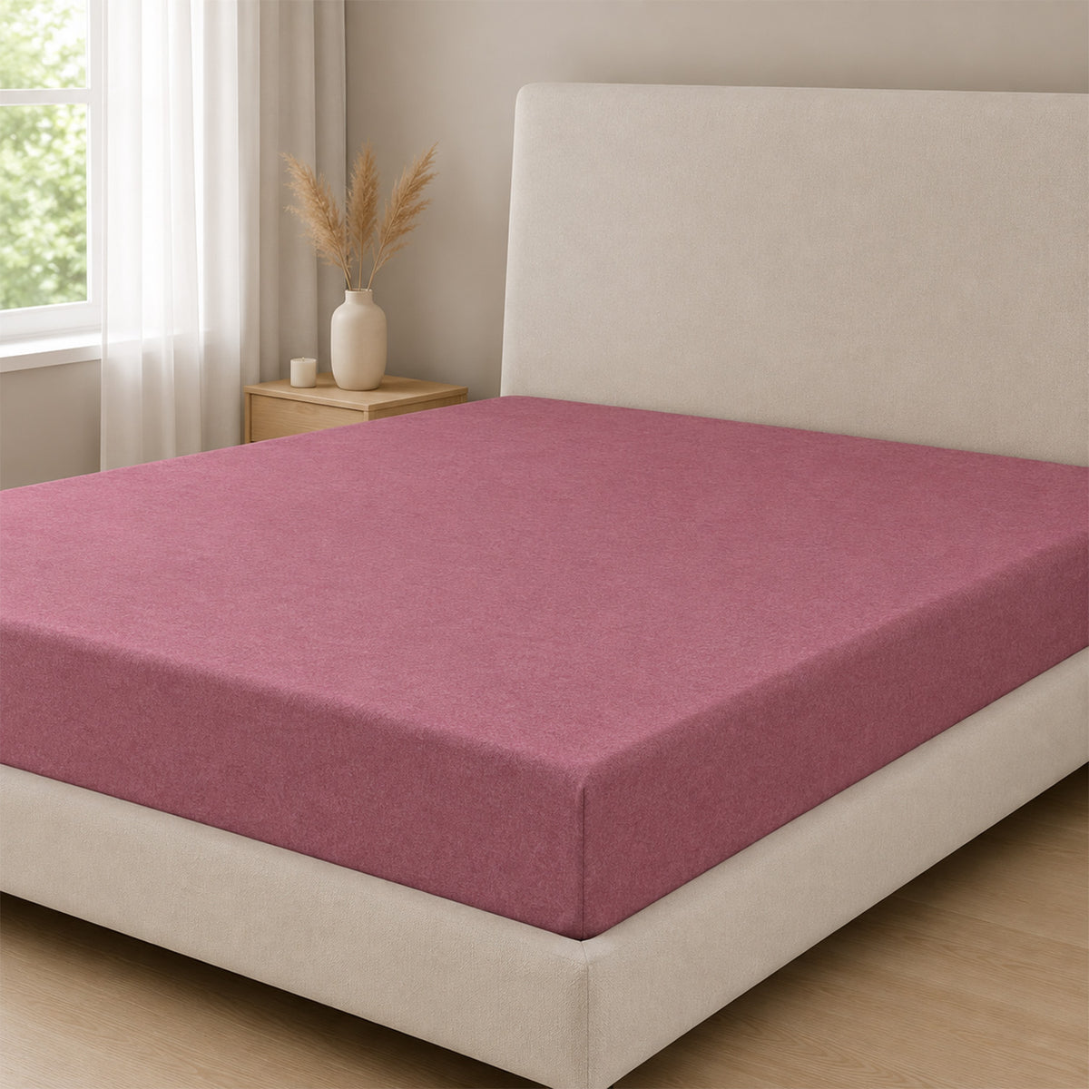 LIVMORE Set of 4 - Printed Duvet Cover Set - Inc. Duvet Cover, Fittted Sheet, &amp; 2 x Pillowcases (King, Size 225x200 cm) - Purple V32529463 6