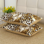 LIVMORE Set of 4 - Printed Duvet Cover Set - Inc. Duvet Cover, Fitted Sheet, & 2 x Pillowcases (King, 225x220 cm) - Brown_8429131_4