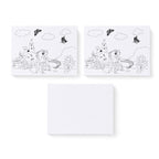 "Painting set - unicorn 12 colour + 2 brush 2 printing canvas (15*20cm) 1 white canva (15*20cm) 1 stand"_8429753_2