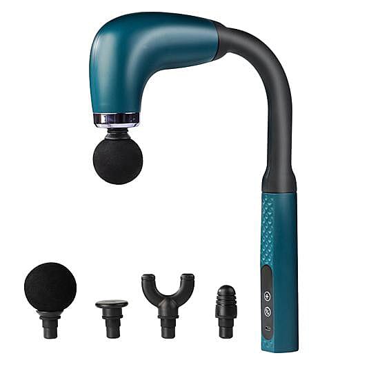 Massager with Upgraded Extension Handle for Pain Relief, Back Massage (9 Speed Level, 9 Modes &amp; 4 Massage Heads) - Green 8429768 1