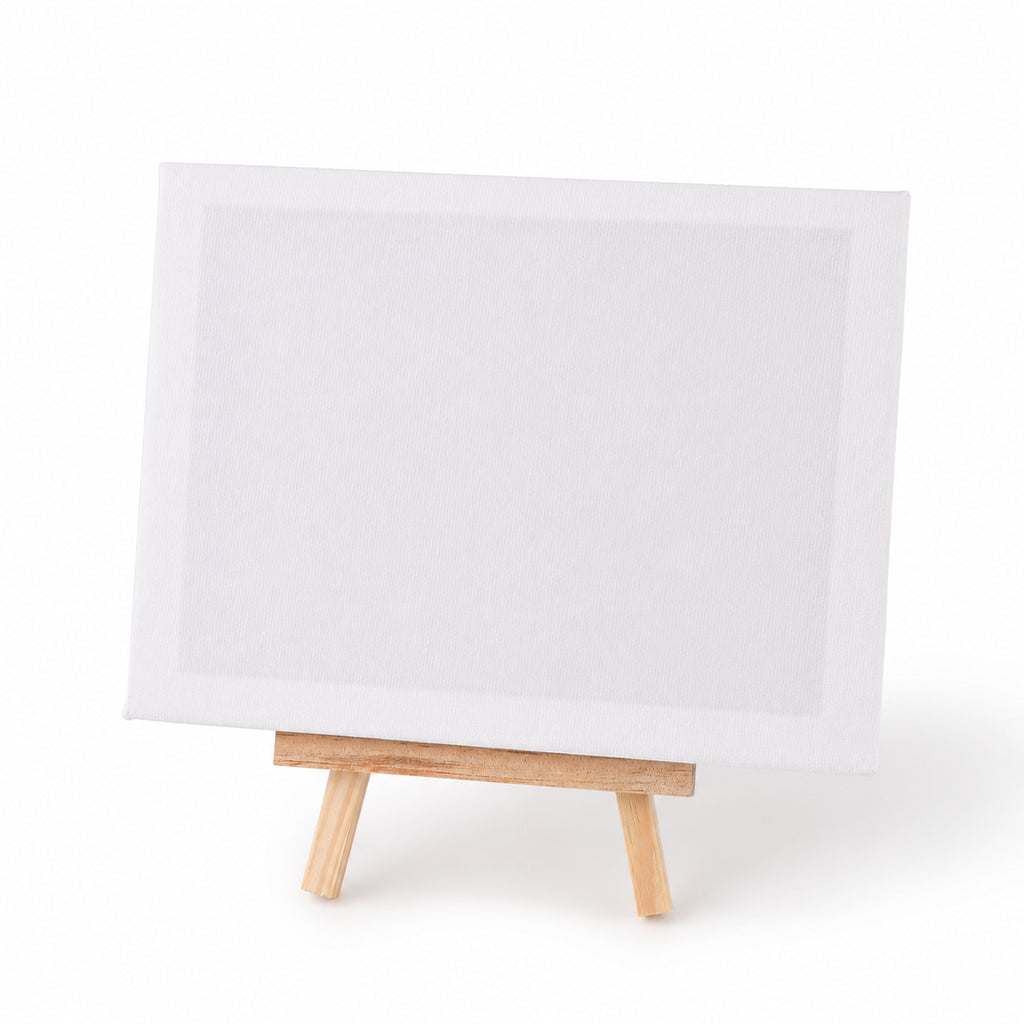 "Painting set - giraffe 12 colour + 2 brush 2 printing canvas (15*20cm) 1 white canva (15*20cm) 1 stand"_8429784_4