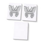 "Painting set - butterfly 12 colour + 2 brush 2 printing canvas (15*20cm) 1 white canva (15*20cm) 1 stand"_8429785_2