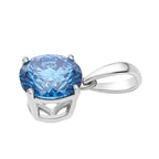 Close Out Deal - Luxuriant 9K White Gold SGL Certified VS Vivid Blue Lab Grown Diamond Solitaire Pendant 1.00 Ct._8430521_3