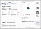 Close Out Deal - Luxuriant 9K White Gold SGL Certified VS Vivid Blue Lab Grown Diamond Solitaire Pendant 1.00 Ct._8430521_8