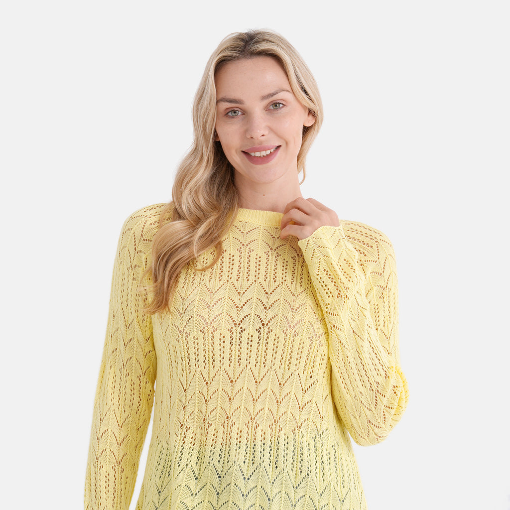 La Marey Scallop Detail Light Weight Jumper (Size - L, 16-18) - Butter Yellow_8430692_5
