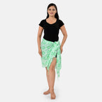 La Marey Printed Stole (Size 178x1 cm) - Green_8430722