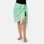 La Marey Printed Stole (Size 178x1 cm) - Green_8430722_1