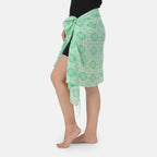 La Marey Printed Stole (Size 178x1 cm) - Green_8430722_2