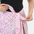 La Marey Printed Stole (Size 178x1 cm) - Purple_8430724_5