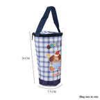 Cute Cartoon Print Insulated Tumbler Travel Mug Bag with Handle & Straw Hole - Navy_8430861_6