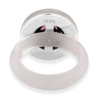 D'Joy Rhodolite Garnet and  Natural Jade Ring in Rhodium Overlay Sterling Silver 20.99 Ct._8431017_4