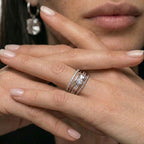 Luxuriant SI-G/H Lab Grown Diamond Band Ring in Rhodium Overlay Sterling Silver_8431384_4