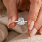 Luxuriant 950 Platinum IGI Certified VS/EF Lab Grown OLD MINE CUT Diamond Solitaire Ring 3.00 Ct, Platinum Wt 4.13 Gms_8431401_1