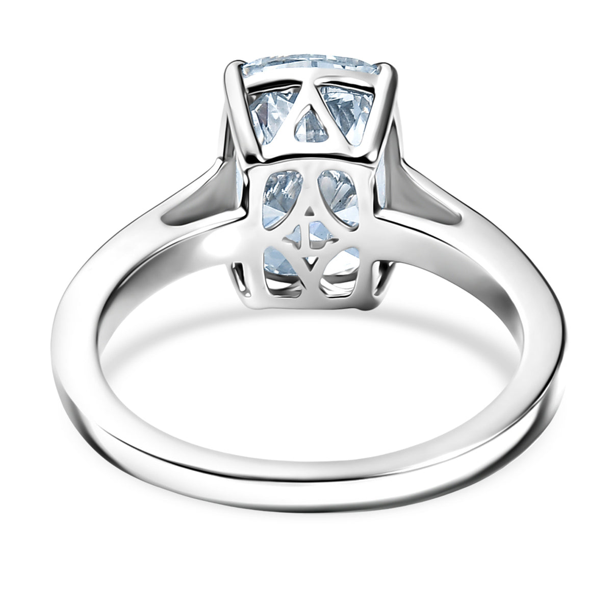 LUXURIANT 3 Carat Old Mined Cut Lab Grown Diamond Celebrity Style Solitaire Ring in 950 Platinum - IGI Certified (VS-EF) 8431401 5